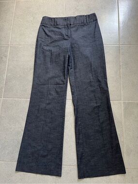 LOFT Ann Women's Dark Gray Boot-Cut Dress Pants